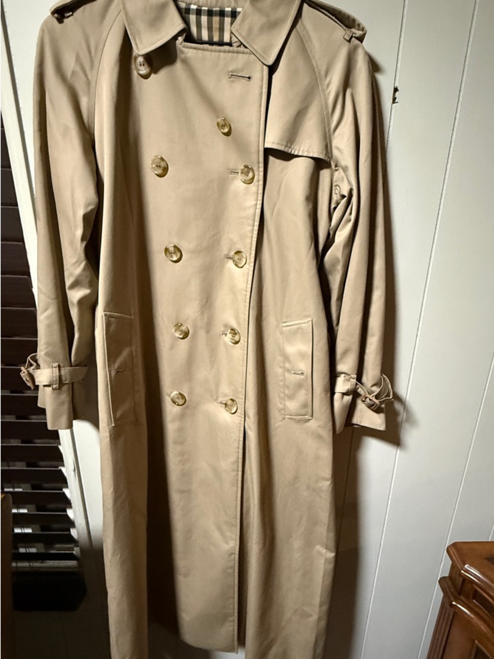 Burberry Chelsea Heritage Trench Coat Honey Tan US 8 Long Belted England Classic - Picture 6 of 14